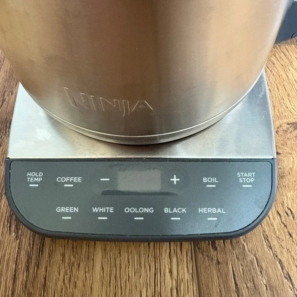 Ninja Precision Temperature Electric Kettle KT200 Silver Stainless Steel